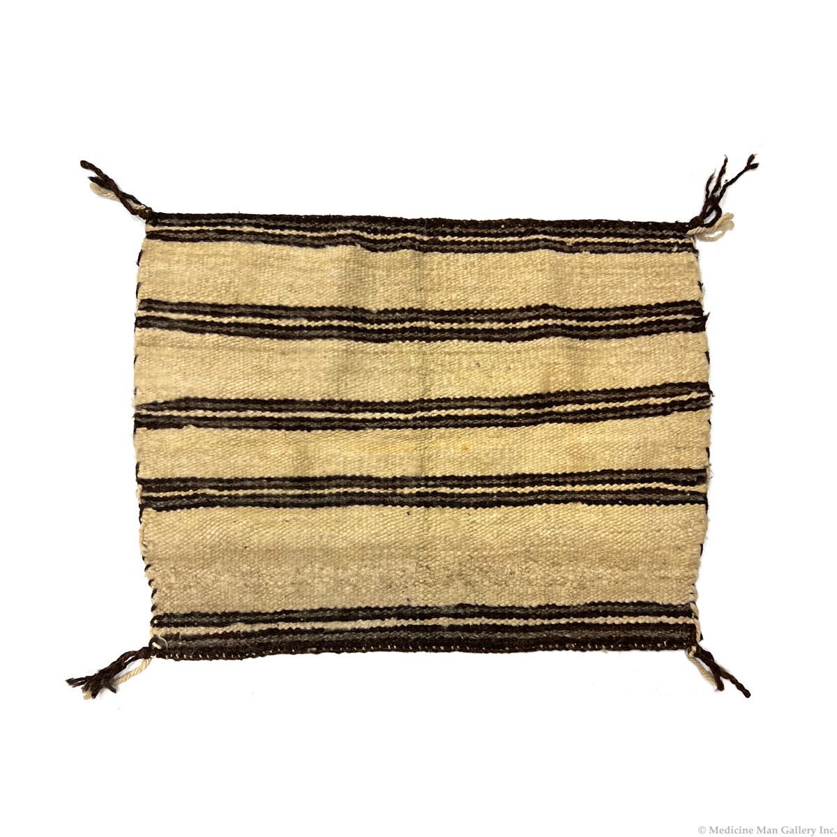 Navajo Single Saddle Blanket c. 1900s, 25" x 33" (T6481)