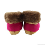 Alaskan - Beaded Leather Moccasins with Seal and Moose Fur c. 1950-60s, 5.5" x 10.5" x 4" (DW1375)