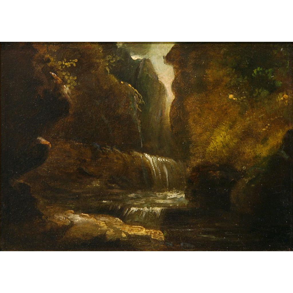 Alfred Jacob Miller (1810-1874) - Falls in the Mountains