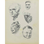 R. Brownell McGrew (1916-1994) - Group of Portraits including Joan Crawford and Babe Ruth  (PDC90536-1220-064) (A Donation Goes to Adopt-A-Native-Elder Program with Purchase)