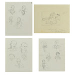 R. Brownell McGrew (1916-1994) - Group of 4 Drawings with Field Notes (PDC90536-1220-103) (A Donation Goes to Adopt-A-Native-Elder Program with Purchase)