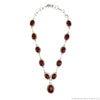 Mary and John Aguilar - Santo Domingo (Kewa) - Contemporary Carnelian and Sterling Silver Necklace, 23" length  (J15805-001)