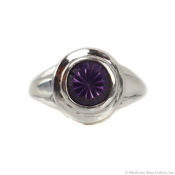 Sam Patania - "Grand Tabriz" Amethyst and Sterling Silver Ring, size 6.25 (J15965-019)