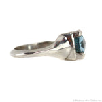 Sam Patania - "Brilliant Trillion" Sky Blue Topaz and Sterling Silver Ring, size 6.25 (J15965-008)