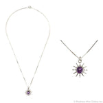 Sam Patania - "Brilliant Star" Amethyst and Sterling Silver Necklace, 18" length (J15965-015)