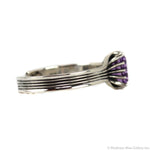 Sam Patania - "Grand Cathedral" Amethyst and Sterling Silver Bracelet, size 6.5 (J15965-009)
