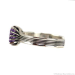 Sam Patania - "Grand Cathedral" Amethyst and Sterling Silver Bracelet, size 6.5 (J15965-009)