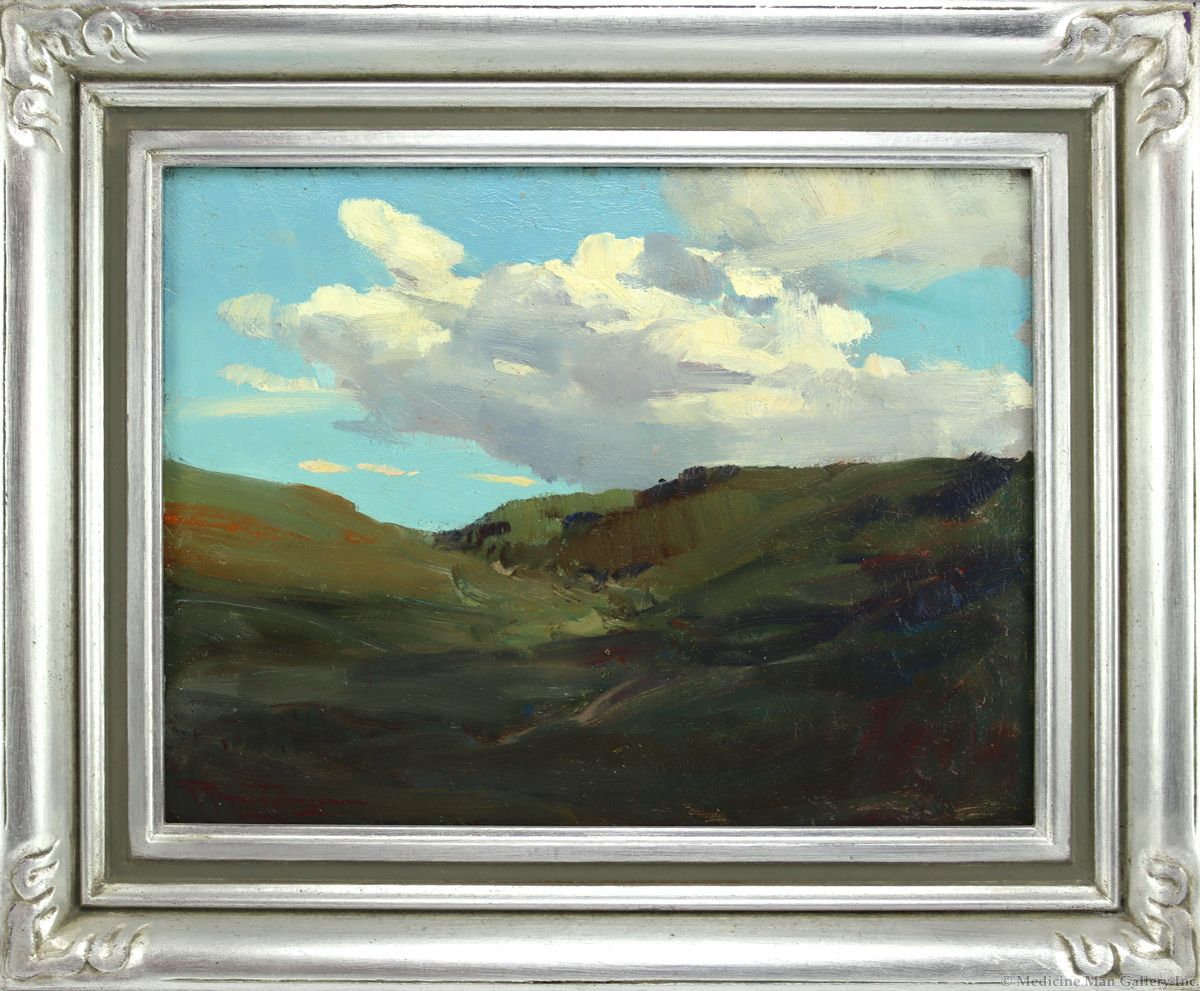 Frank Tenney Johnson (1874-1939) - Wyoming Landscape #718 (PDC91924D-0923-002)