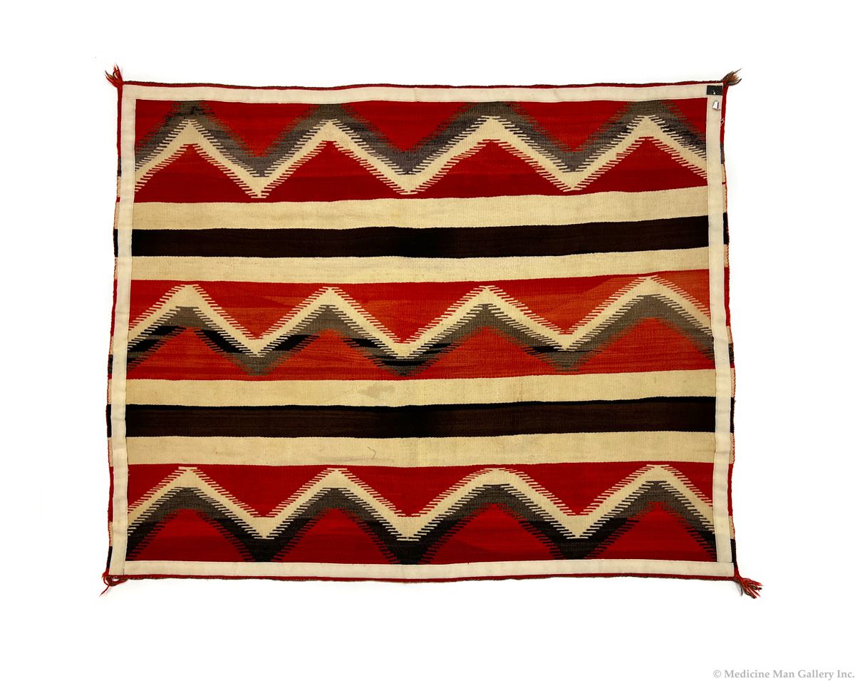 Navajo Chief's Blanket c. 1890s, 38" x 74.5" (T91963-0723-A-001)