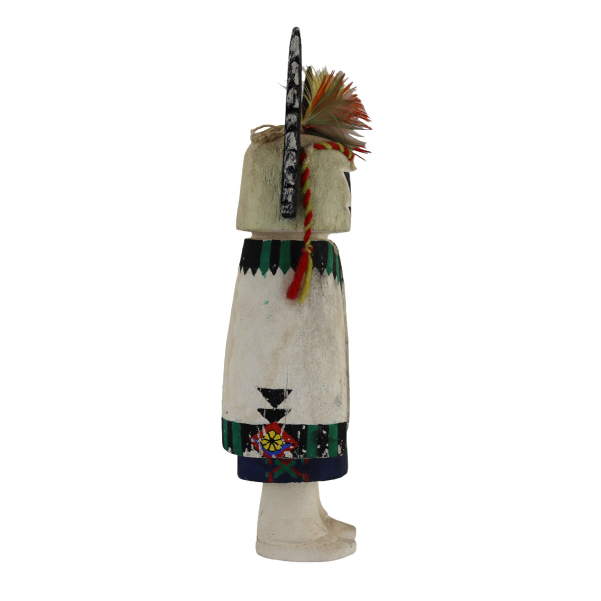 Hopi Crow Mother Kachina c. 1940-50s, 10" x 4.25" x 3" (K90385B-1023-002)