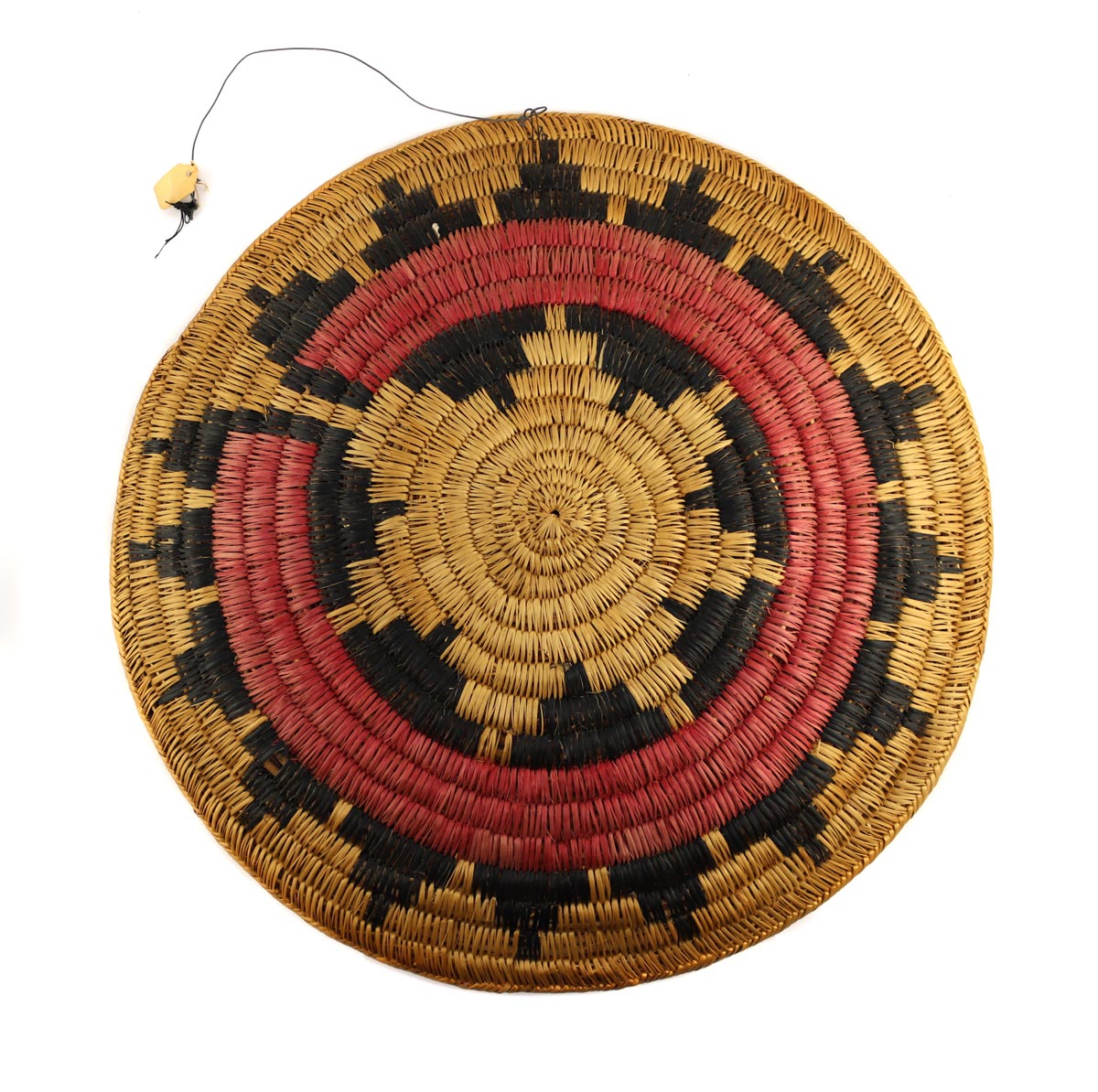 Navajo Polychrome Wedding Basket c. 1940s, 14" diameter (SK90642A-1023-001)