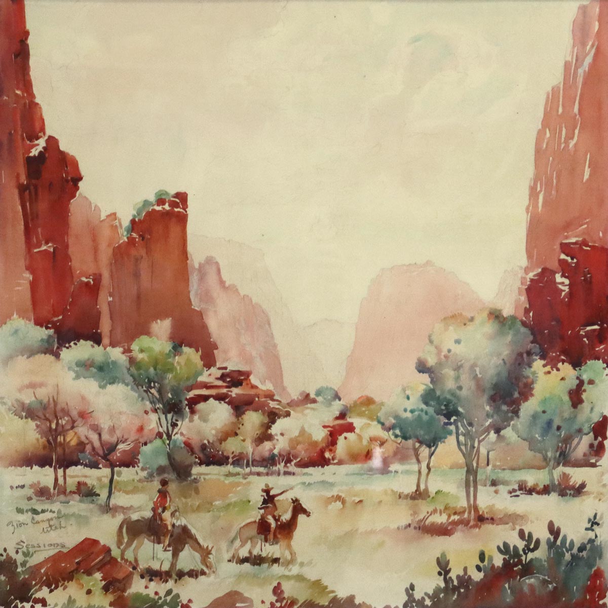 James Milton Sessions (1882-1962) - Zion Canyon Utah (PDC90513-0923-006)