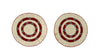 Beaded Deer Skin Leather Teepee Marker c. Mid-20th Century, 15" diameter (DW1373-A)