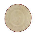 Beaded Deer Skin Leather Teepee Marker c. Mid-20th Century, 15" diameter (DW1373-A)