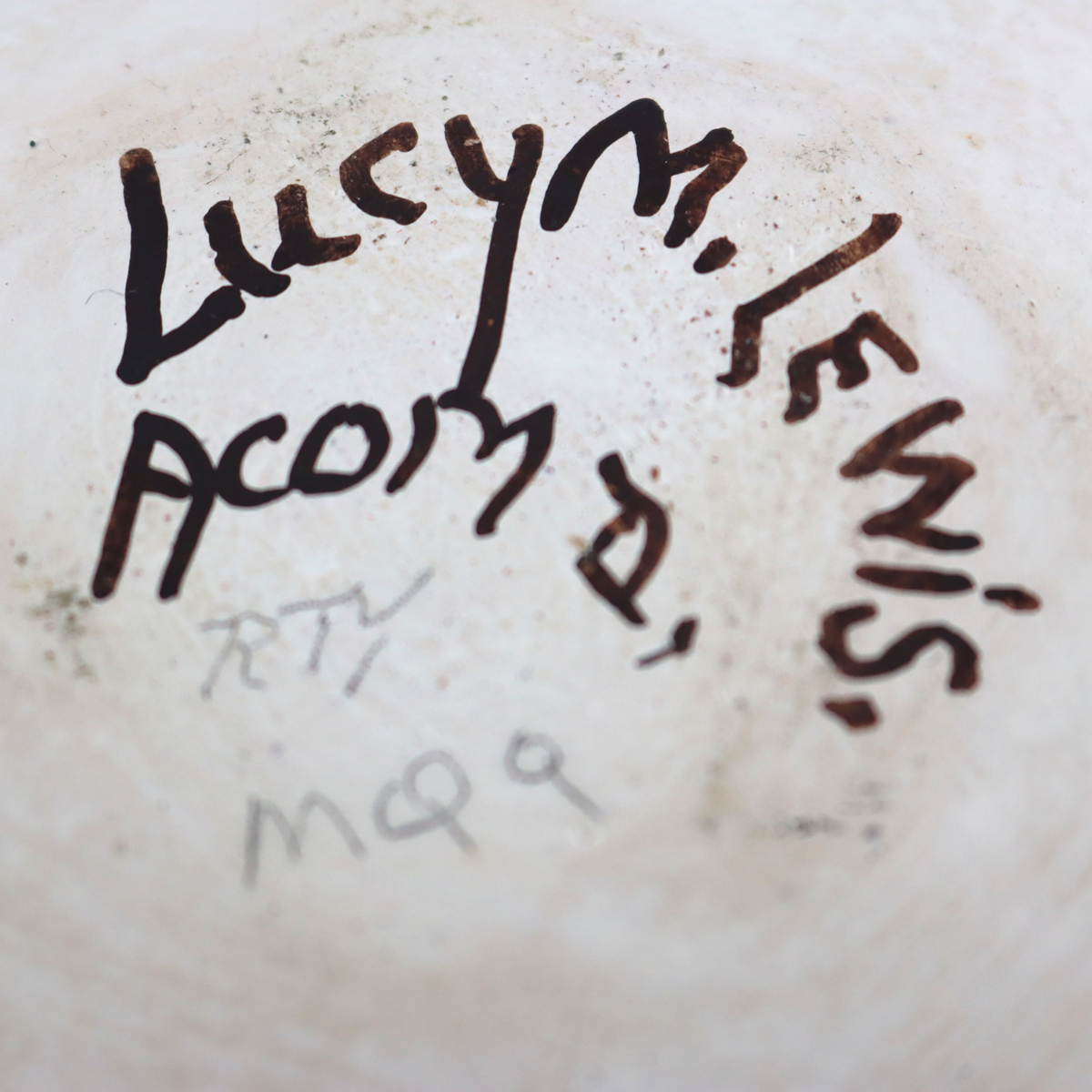Lucy Lewis (1890-1992) - Acoma Polychrome Olla c. 1960s, 8" x 9" (P91252B-1023-004)