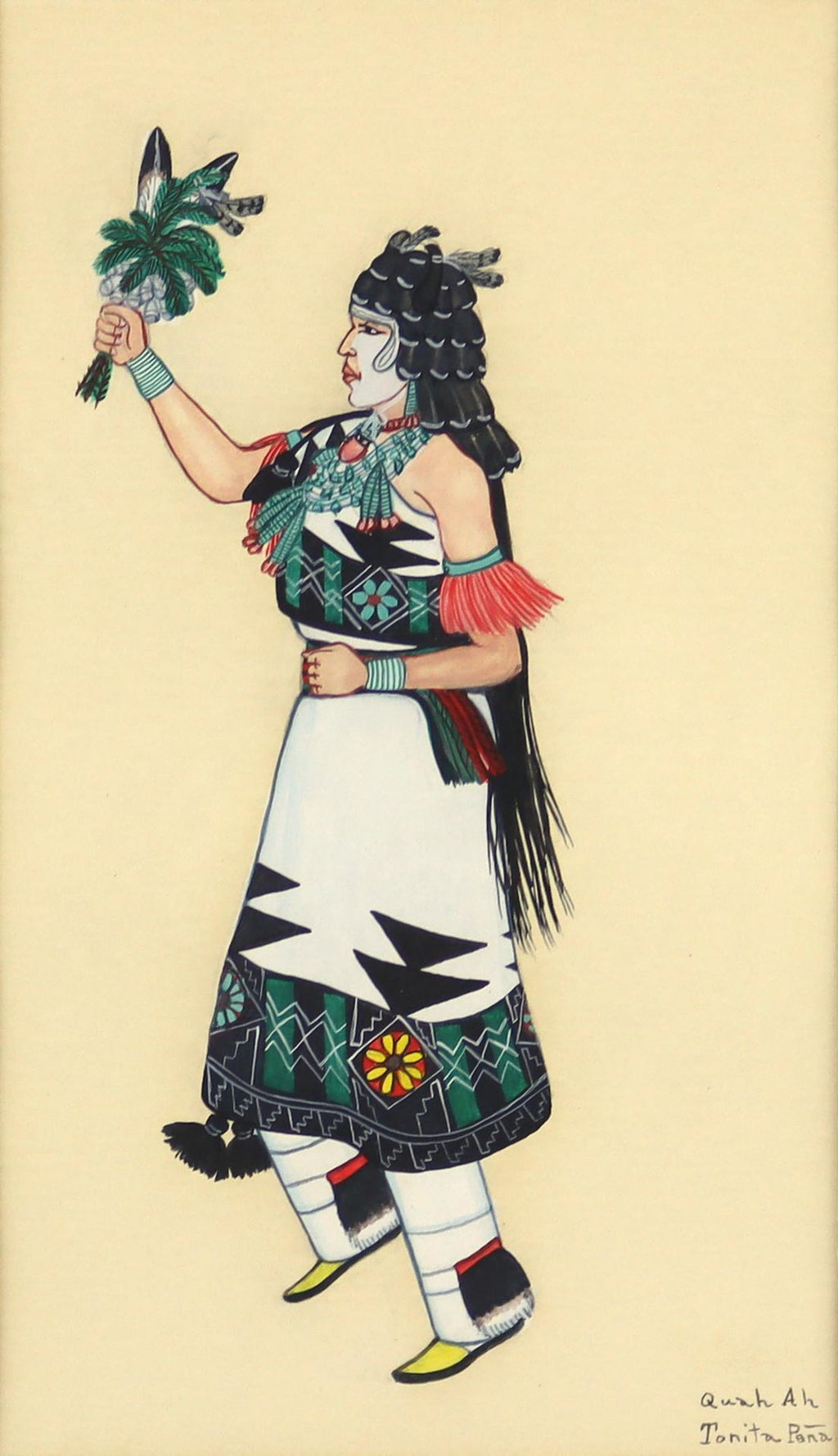 Tonita Vigil (Quah Ah) Pena (1895-1949) - Buffalo Dancer (Lady) (PDC91252B-1023-016)