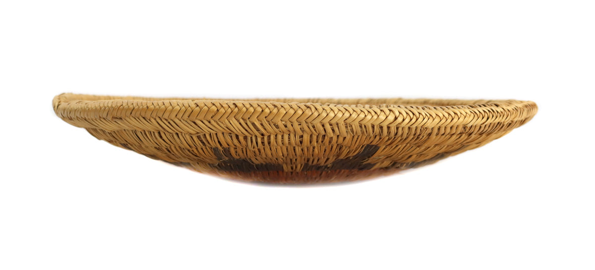 Navajo Polychrome Wedding Basket c. 1920-30s, 2.25" x 12.25" (SK3512)