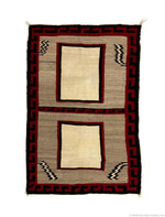 Navajo Double Saddle Blanket c. 1910-20s, 51.5" x 37" (T6554)