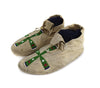 Northern Plains Beaded Leather Moccasins c. 1890s, 2.75" x 7.5" x 3" (DW91963-1123-006)