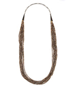 Santo Domingo (Kewa) - 10-Strand Heishi Necklace and Hook Earrings Set c. 1960s (J92005A-1223-001)