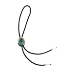 Sam Patania - Contemporary Turquoise, Sterling Silver, and Leather Bolo Tie, 2.5" x 2" bolo (J92626-1123-001)