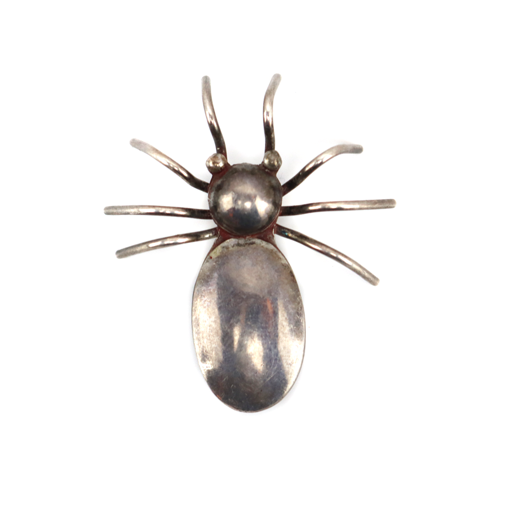 Navajo - Silver Bug Pin c. 1940s, 1.5" x 1.75" (J16114)