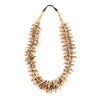 Santo Domingo (Kewa) - 3-Strand Spiny Oyster and Clamshell Heishi Fetish Necklace c. 1960s, 28" length (J91959B-1223-001)
