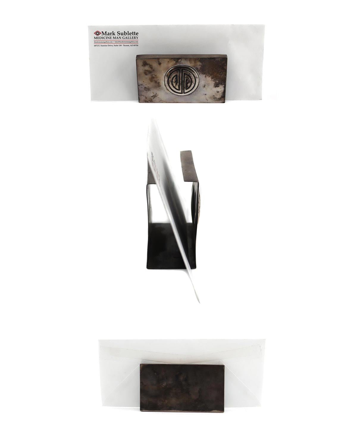 Hopi - Silver Letter Holder c. 1960s, 4.75" x 2.75" x 1.5" (J16072)