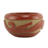Mary Cain (1915-2010) - Santa Clara Redware Bowl with Carved Design c. 1980s, 2.75" x 4.75"