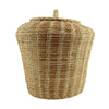 Tohono O'odham Large Lidded Gap Stitch Basket c. 1960s, 15" x 13" (SK3499)
