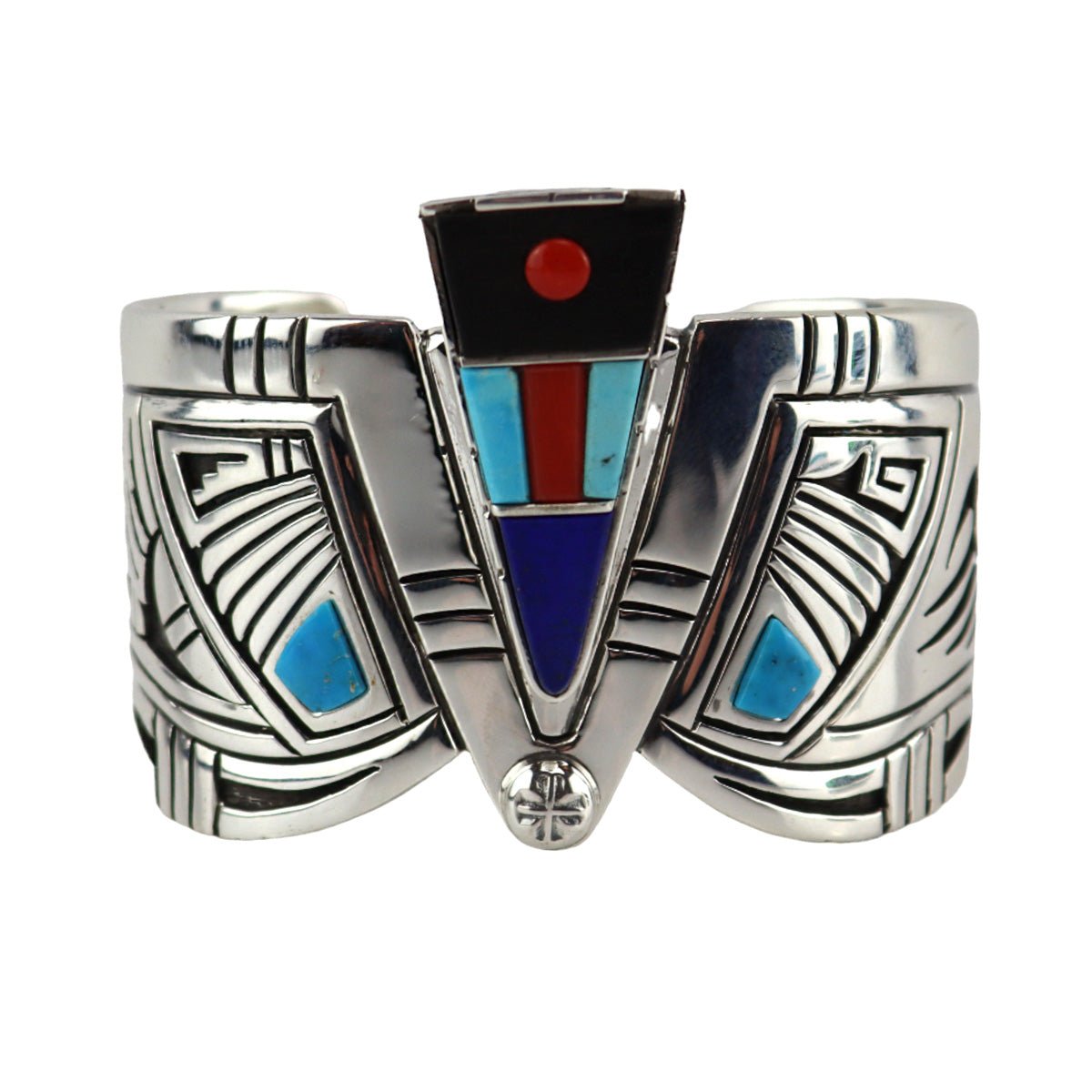 Roy Talahaftewa - Hopi - Contemporary Multi-Stone Inlay and Sterling S