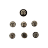 Set of 7 Navajo Silver Buttons c. 1950-60s