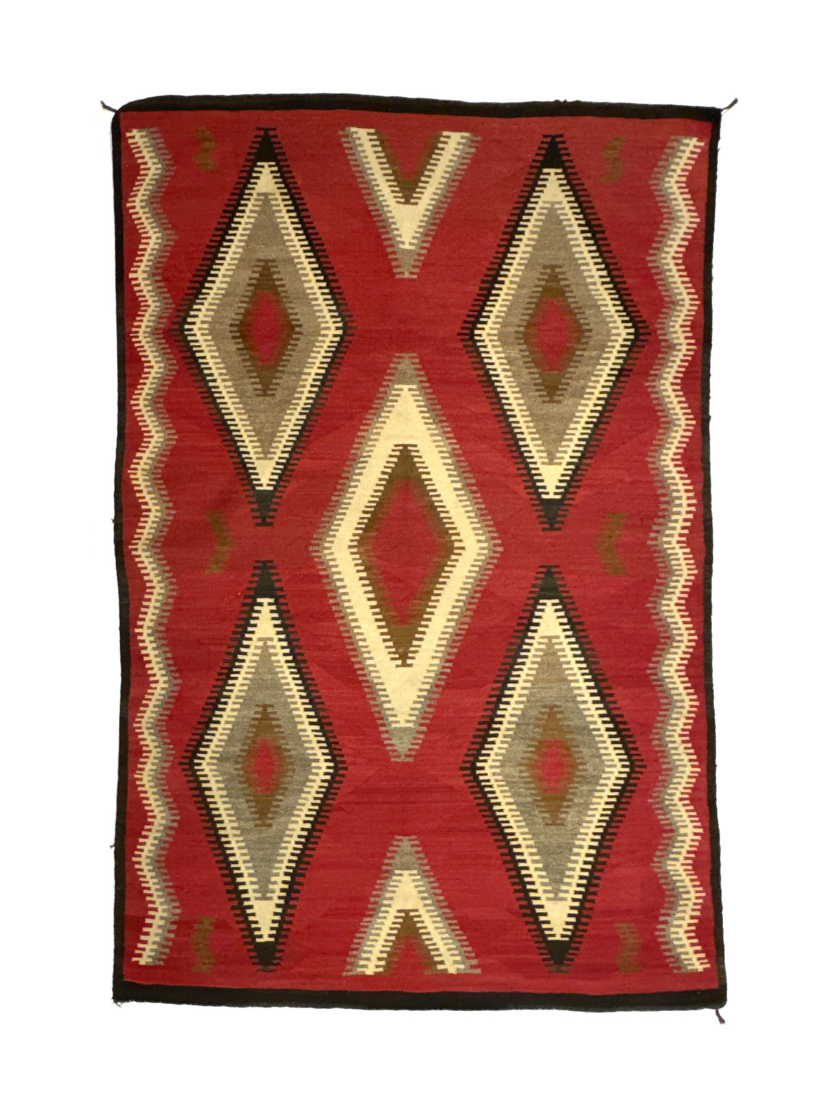 Navajo Ganado Rug c. 1920s, 85" x 57"
