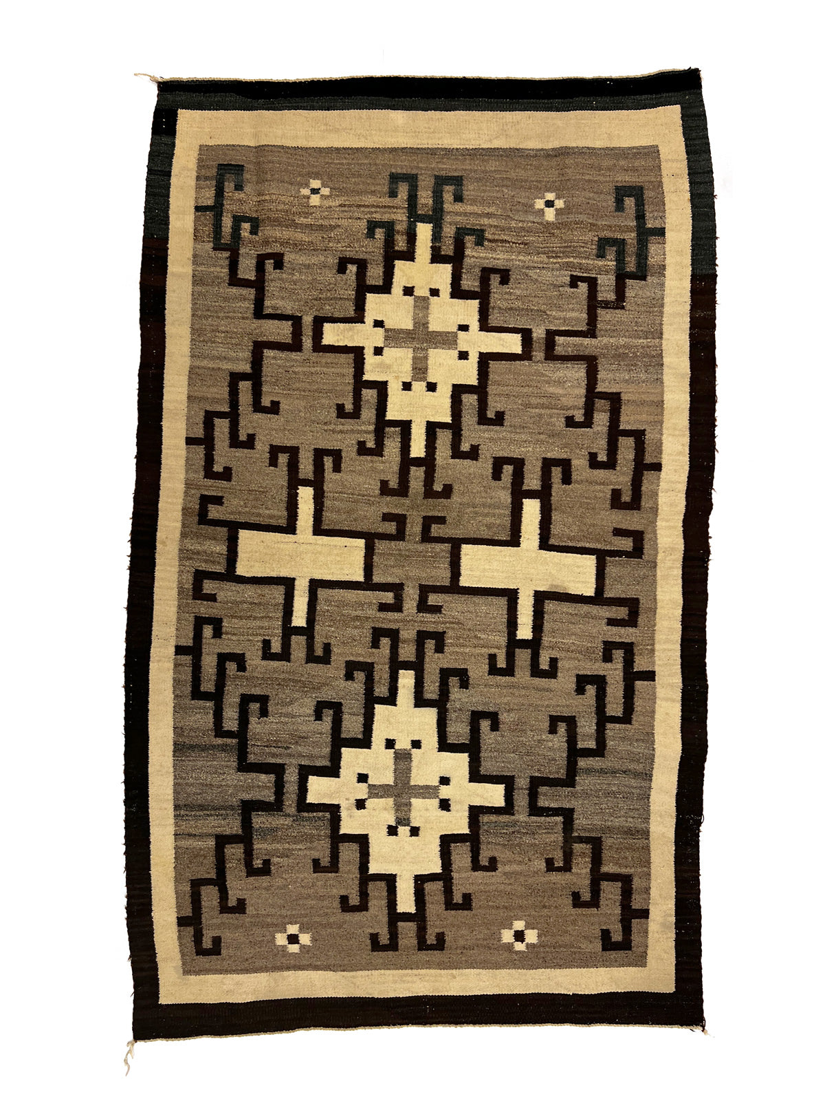 Navajo Crystal Rug c. 1920s, 85" x 51.5" (T6491-A)