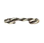 Navajo Silver Bracelet with Rope Design c. 1960-70s, size 7.25 (J15203)