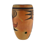 Hopi Polychrome Cylinder Vase/Lamp Base  c. 1940s, 8.25" x 5.5"