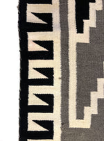Large Navajo Two Grey Hills Rug c. 1960s, 106" x 61.5" (T90223C-0122-002)