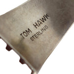 Tom Hawk - Navajo Sterling Silver Post Earrings c. 1960-80s, 1.5" x 0.875"