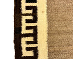 Navajo Double Saddle Blanket c. 1920s, 51" x 31"