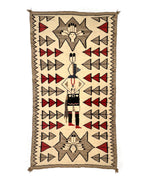 Navajo Kachina Pictorial Rug c. 1920s, 76" x 43.25"