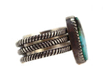 Kee Yazzie Jr. (b. 1969) - Navajo Turquoise and Silver Bracelet c. 1990-2000s, size 6