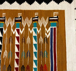 Large Navajo Yei Pictorial Rug c. 1950s, 84" x 108"