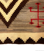 Navajo Ganado Rug with Diamond Pattern c. 1920s, 84" x 80" (T91887A-0723-003)
