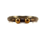 Non-Native Contemporary 14K Gold and Silver Ring, size 6.5 (J13998-202)
