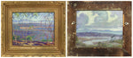 Albert Schmidt (1885-1957) - Looking Through Eucalyptus Trees (Double-Sided Painting)