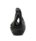 Florence Browning (b. 1931) - Santa Clara Black Carved Wedding Vase and Handled Jar with Avanyu Designs c. 1960s