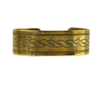 Awa Tsireh (1895-1955) - San Ildefonso - Brass Bracelet with Stamped Design c. 1930s, size 6.5