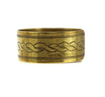 Awa Tsireh (1895-1955) - San Ildefonso - Brass Bracelet with Stamped Design c. 1930s, size 6.5