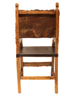 Spanish Colonial Chair, 45.5" x 20.5" x 18.5"
