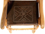 Spanish Colonial Chair, 45.5" x 20.5" x 18.5"